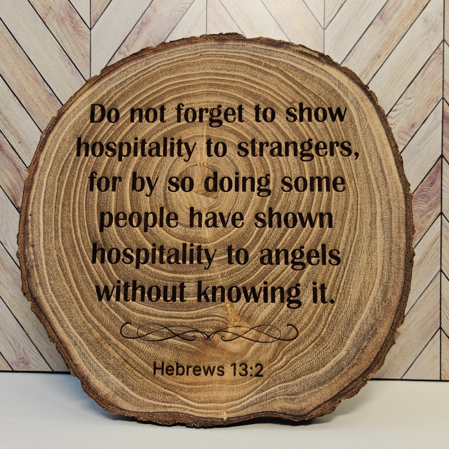 Custom Bible Wall Art - 8-9 inch Wood Slice