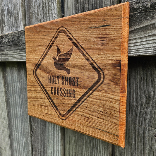 14 inch wood Slice of Scripture reclaimed pallet wood Bible verse wall art - Christian decorative art home decor