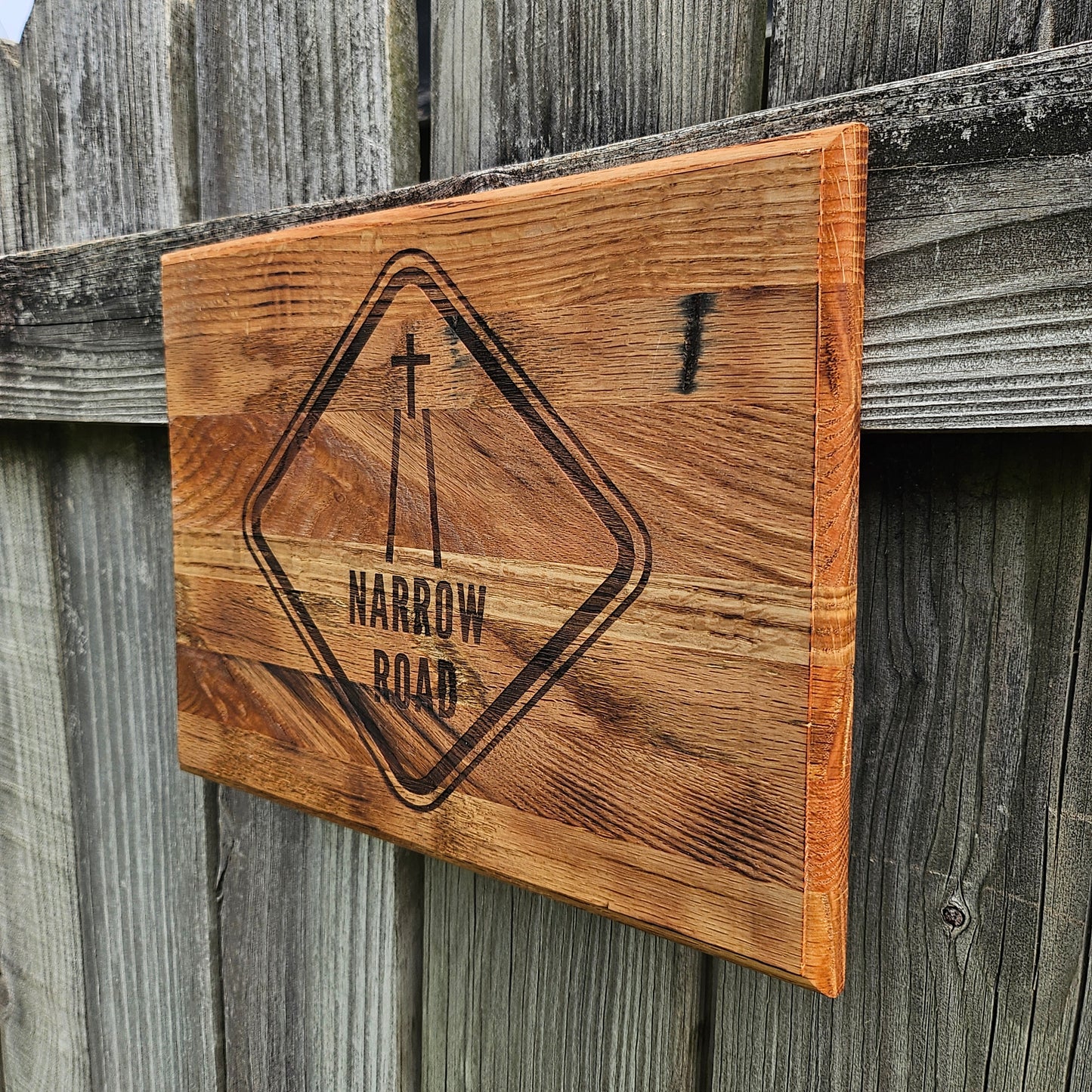 14 inch wood Slice of Scripture reclaimed pallet wood Bible verse wall art - Christian decorative art home decor
