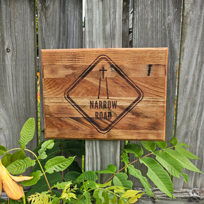 14 inch wood Slice of Scripture reclaimed pallet wood Bible verse wall art - Christian decorative art home decor